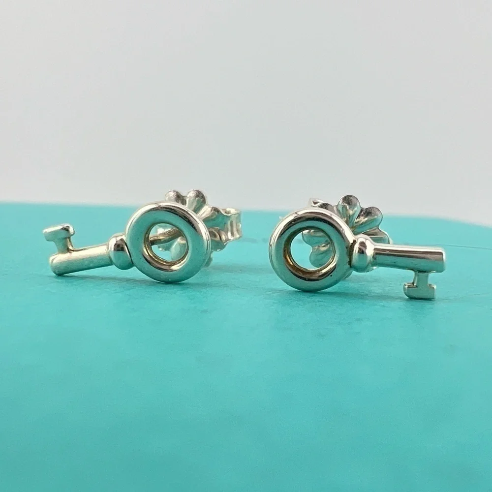 Tiffany & Co. Mini Key Earrings, Sterling Silver, Retired 🗝️